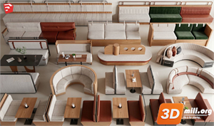 Cafe Furniture Skp Files 